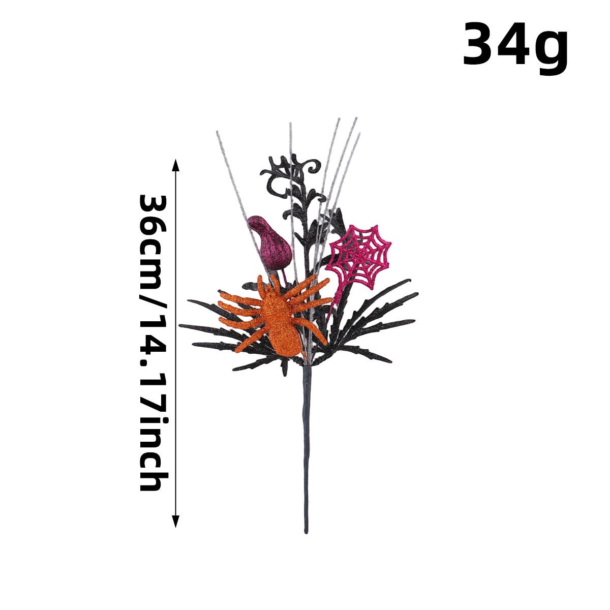 🕷️Halloween Countdown! Last Day 49% OFF 🎃 9 Styles Gothic Halloween Floral Picks 👻