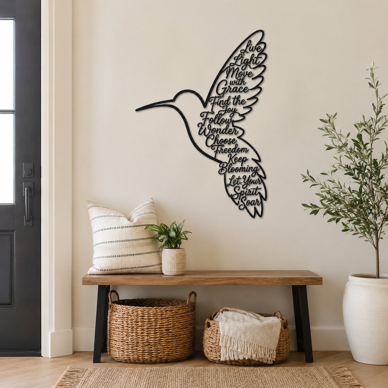 🐦2026 Keep Blooming Hummingbird Wall Art