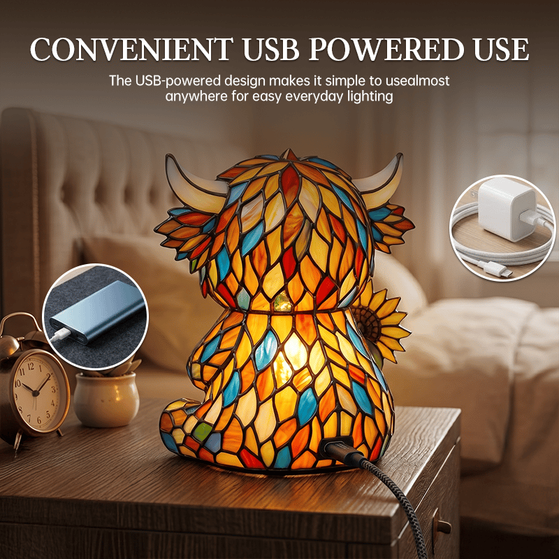 Creative Highland Cow LED Night Light– The Cutest Cozy Glow Your Room