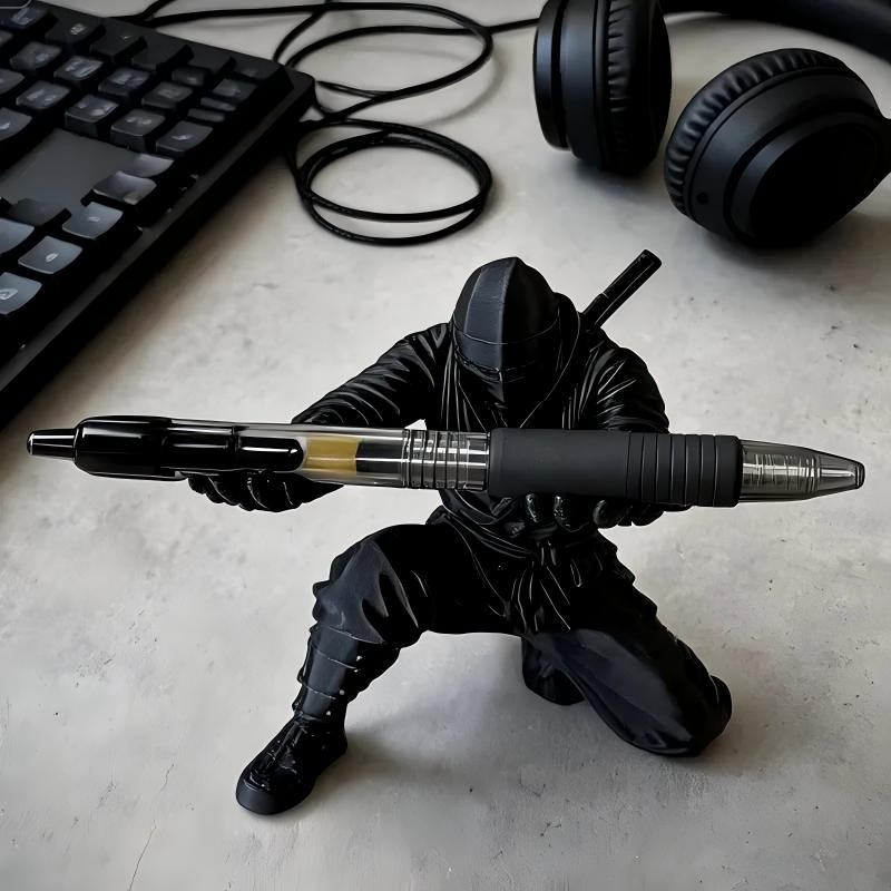 🔥 Special Offer Samurai Ninja Pen Holder Premium Desktop Organizer