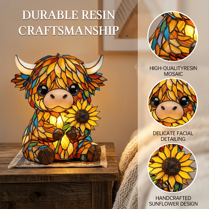 Creative Highland Cow LED Night Light– The Cutest Cozy Glow Your Room