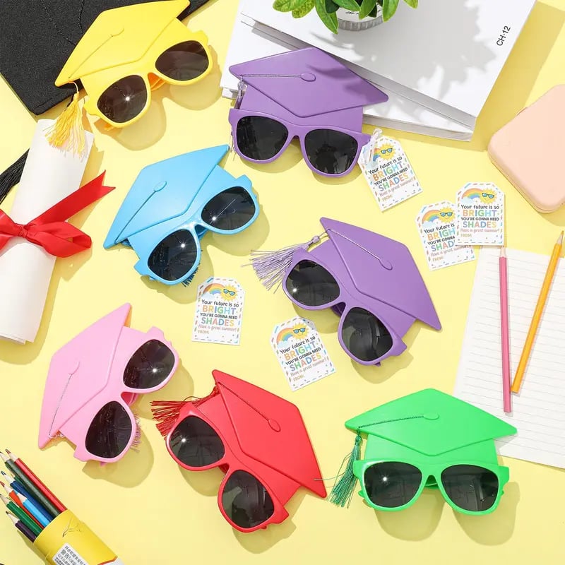 🔥Last Day 49% OFF - 🎓🕶️Class of 2026 Graduation Glasses Fun Grad Party Sunglasses for 2026 Graduation Party Favors