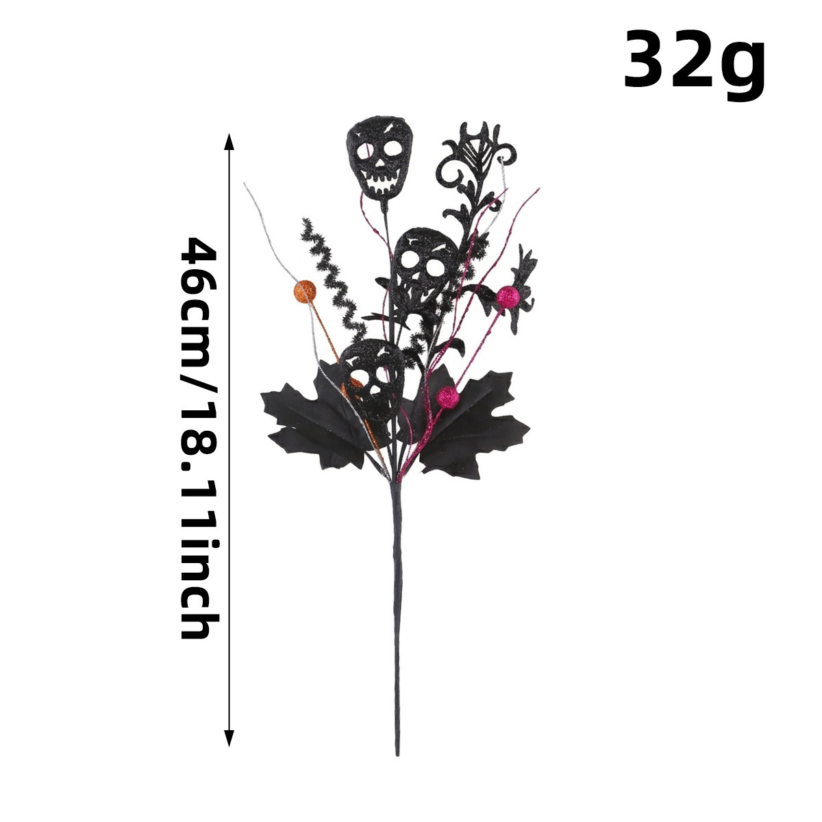 🕷️Halloween Countdown! Last Day 49% OFF 🎃 9 Styles Gothic Halloween Floral Picks 👻