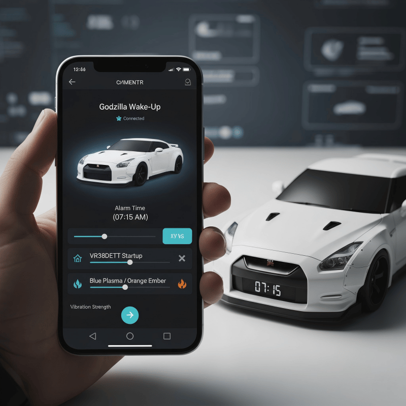 50%off💥- Hypercar Alarm Clock Realistic Engine & Light Effects