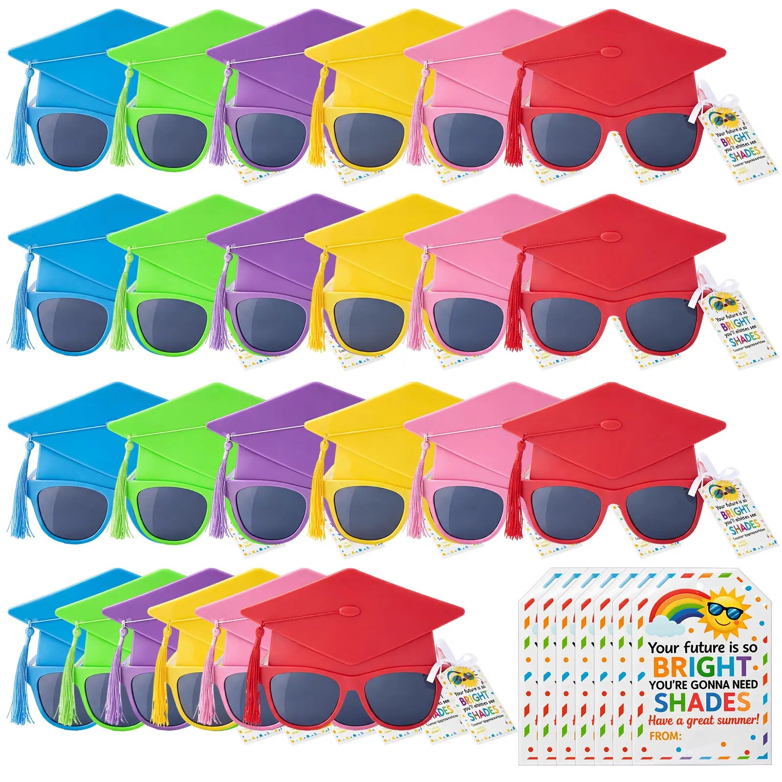 🔥Last Day 49% OFF - 🎓🕶️Class of 2026 Graduation Glasses Fun Grad Party Sunglasses for 2026 Graduation Party Favors