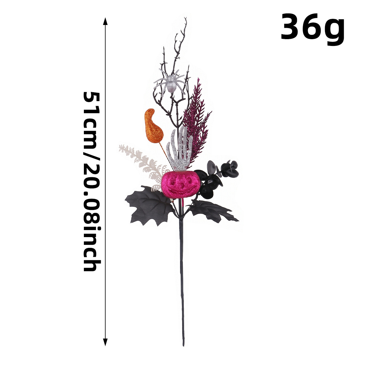 🕷️Halloween Countdown! Last Day 49% OFF 🎃 9 Styles Gothic Halloween Floral Picks 👻