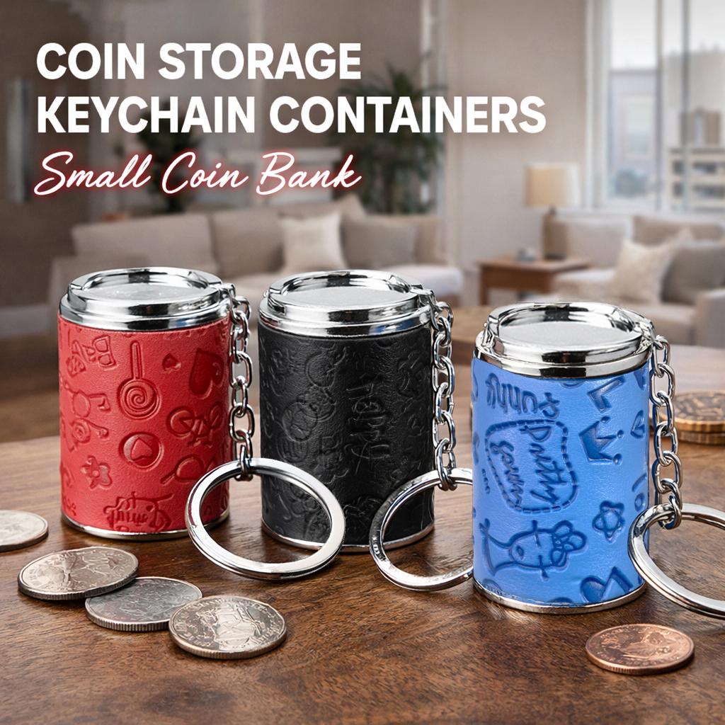 Mini Coin Bank 2-in-1 Fidget Stress Relief & Portable Coin Storage Loose Change Holder Secure Snap Closure Keychain Perfect for Daily Carry Satisfying Coin Drop Feel Piggy Bank Mini Coin Bank 2-in-1 Fidget Stress Relief & Portable Coin Storage Loose Change Holder Secure Snap Closure Keychain Perfect for Daily Carry Satisfying Coin Drop Feel Piggy Bank
