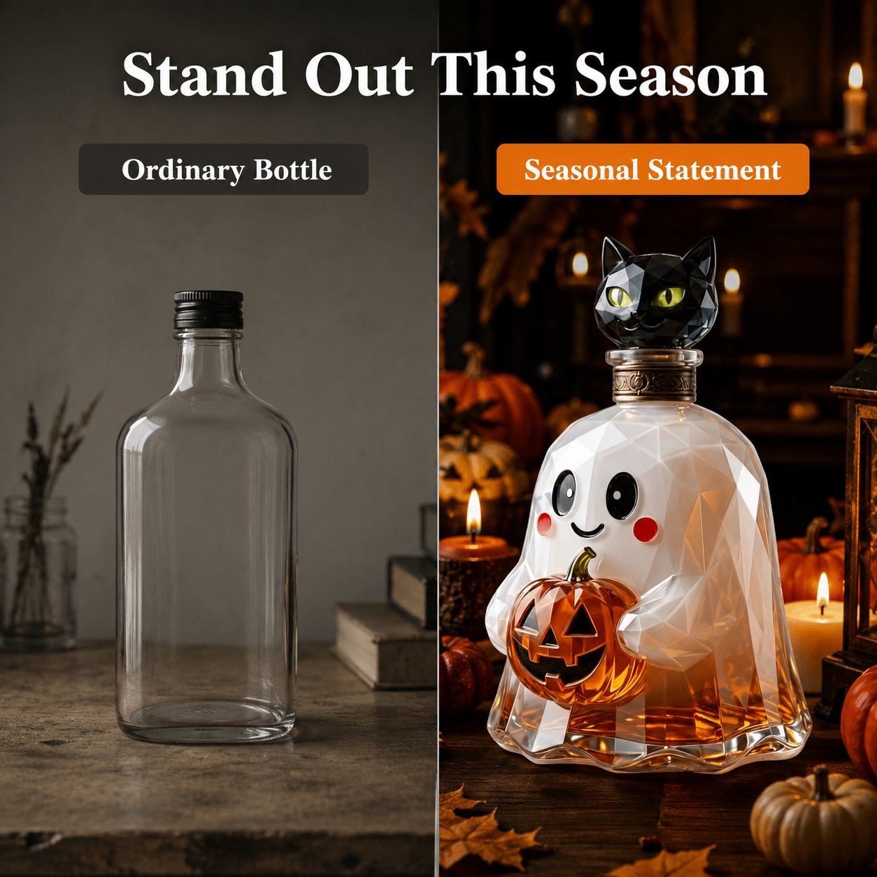💥 Ship From Stock⚡ 50% Off – Santa Stuck in the Chimney Whiskey Bottle