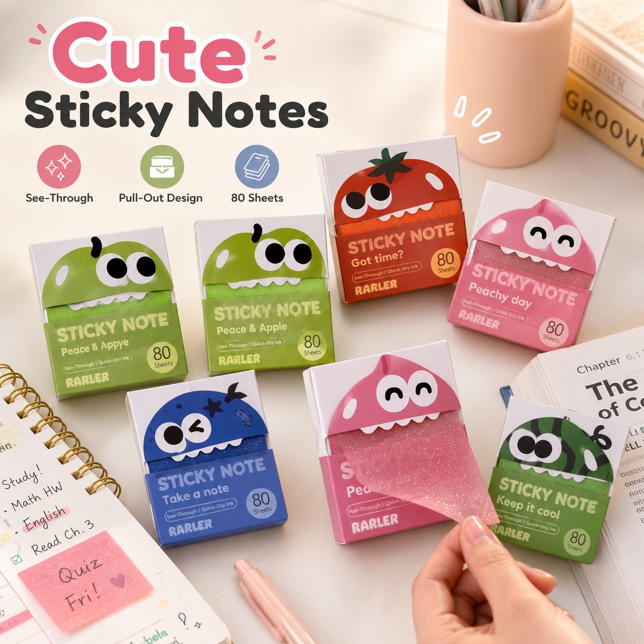 🔥Last Day 50% OFF - 👾Cute Monster Memo Notes