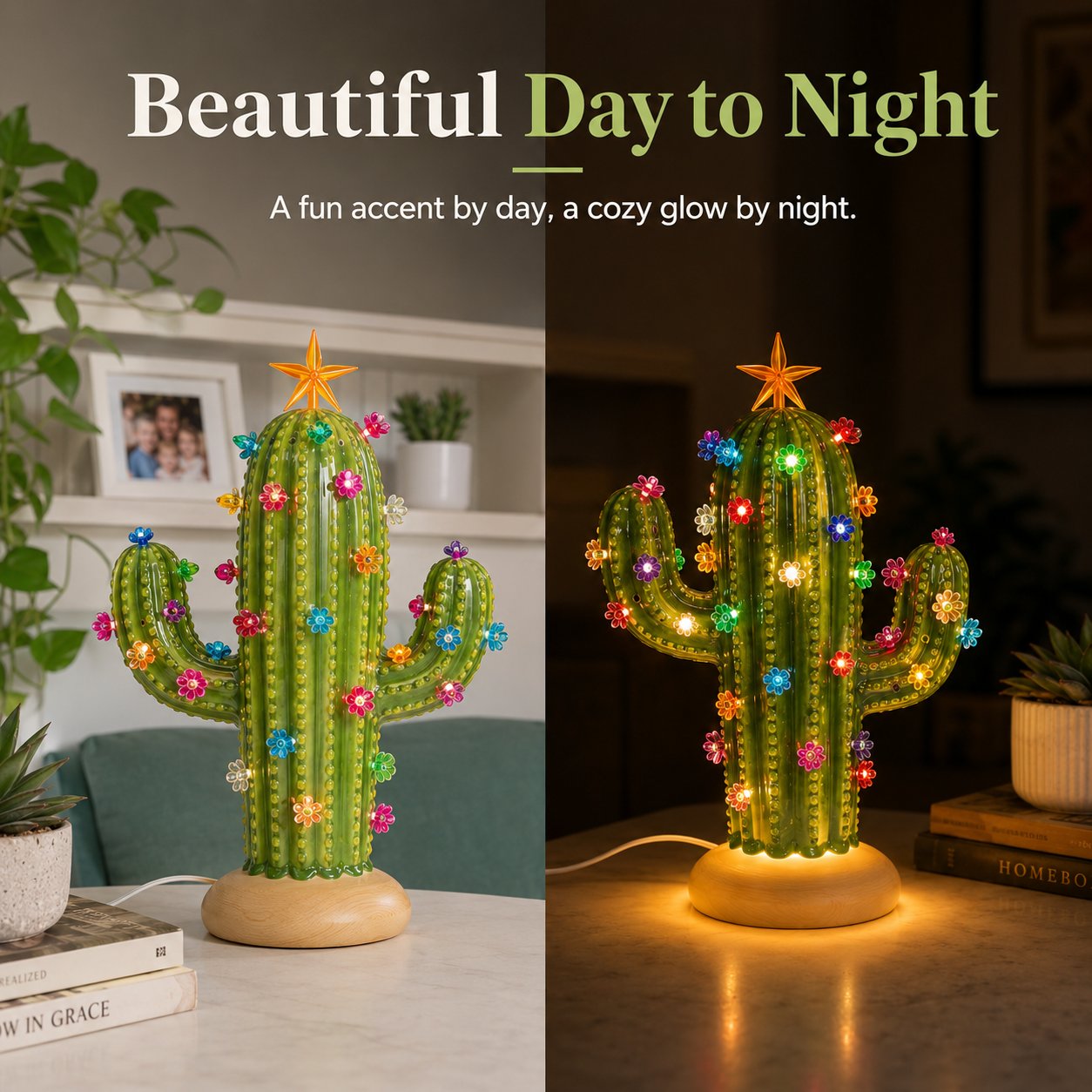 🌵 DIY Cactus Lamp - ✨Endless Cozy Glow