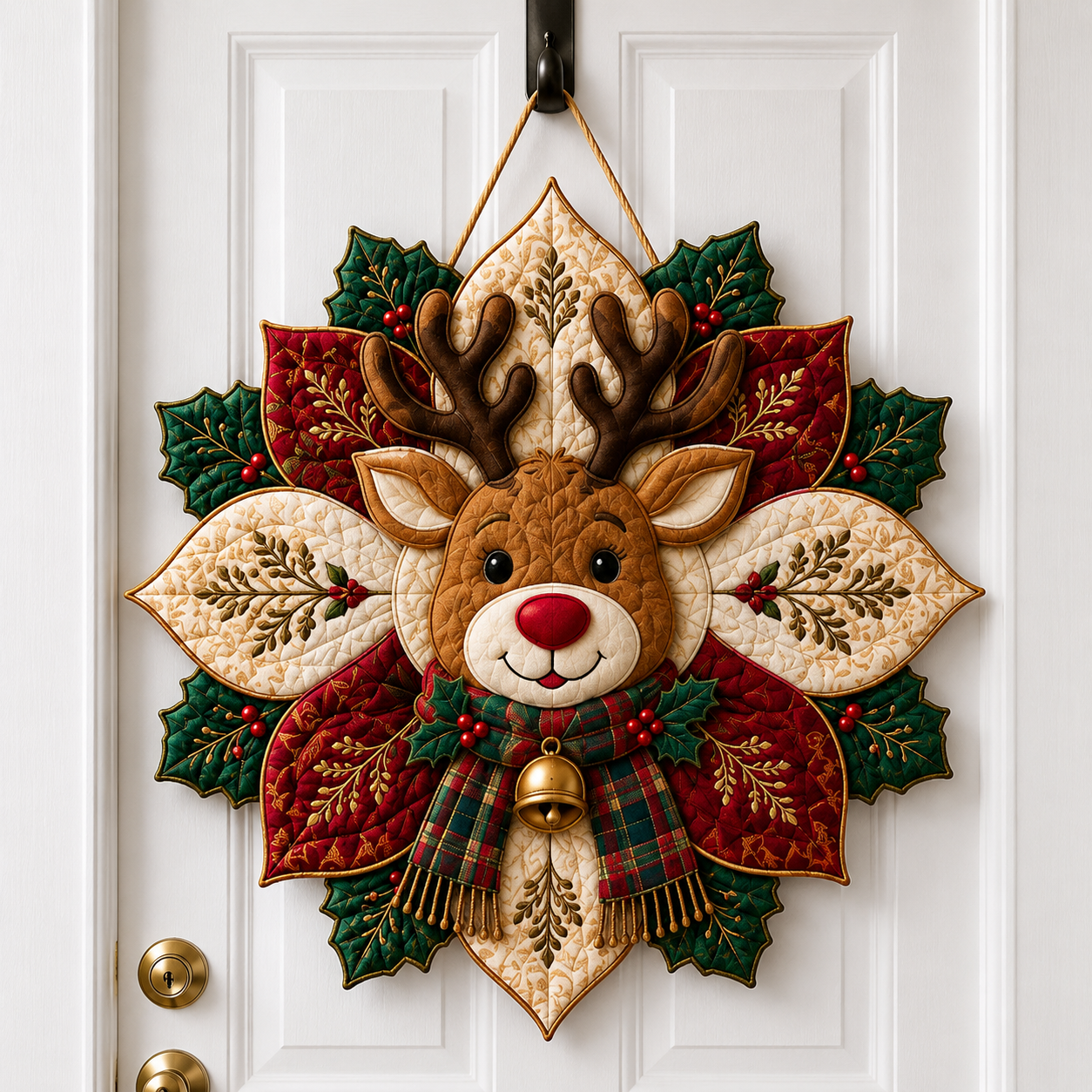 🔥49% Off Last Day -🎄 Christmas Santa & Poinsettia Quilted Table Collection