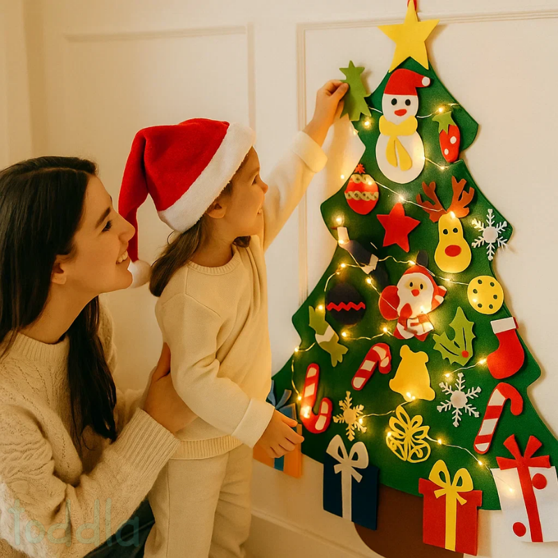 🔥Last Day 49% OFF-🎄Montessori Kids DIY Felt Christmas Tree✨