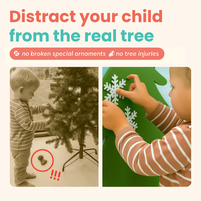 🔥Last Day 49% OFF-🎄Montessori Kids DIY Felt Christmas Tree✨