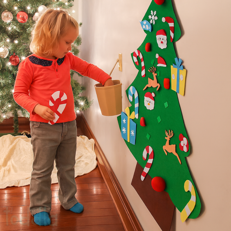 🔥Last Day 49% OFF-🎄Montessori Kids DIY Felt Christmas Tree✨