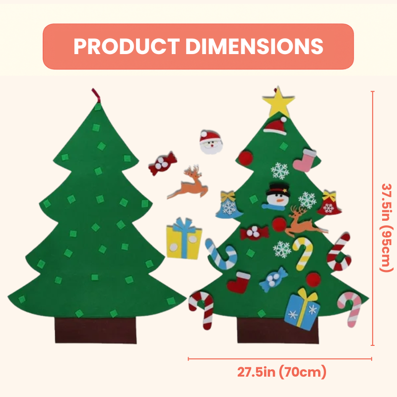 🔥Last Day 49% OFF-🎄Montessori Kids DIY Felt Christmas Tree✨