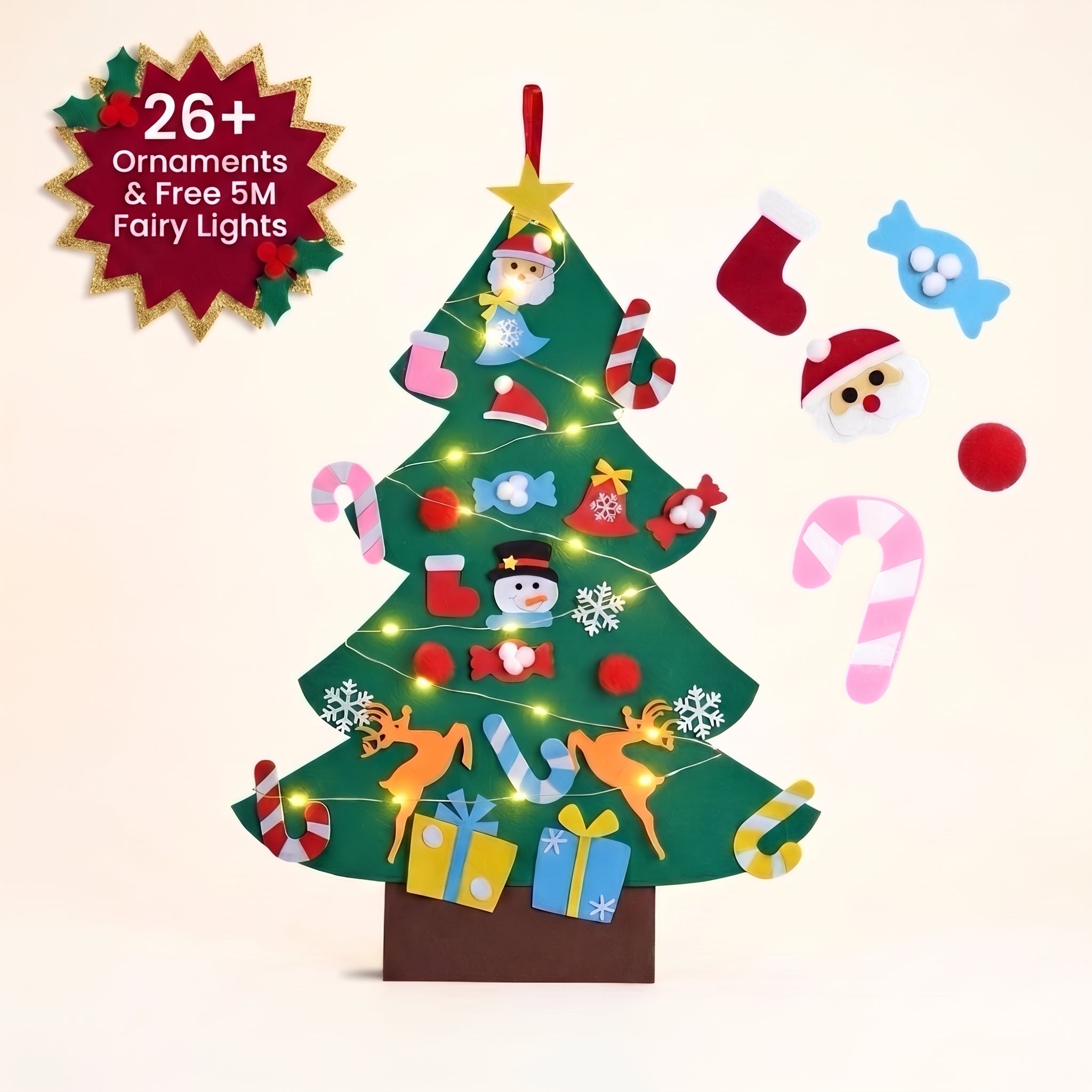 🔥Last Day 49% OFF-🎄Montessori Kids DIY Felt Christmas Tree✨