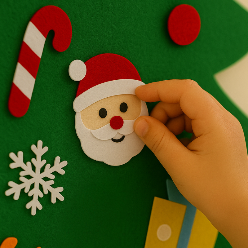 🔥Last Day 49% OFF-🎄Montessori Kids DIY Felt Christmas Tree✨