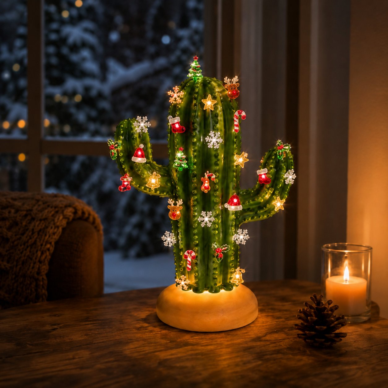 🌵 DIY Cactus Lamp - ✨Endless Cozy Glow