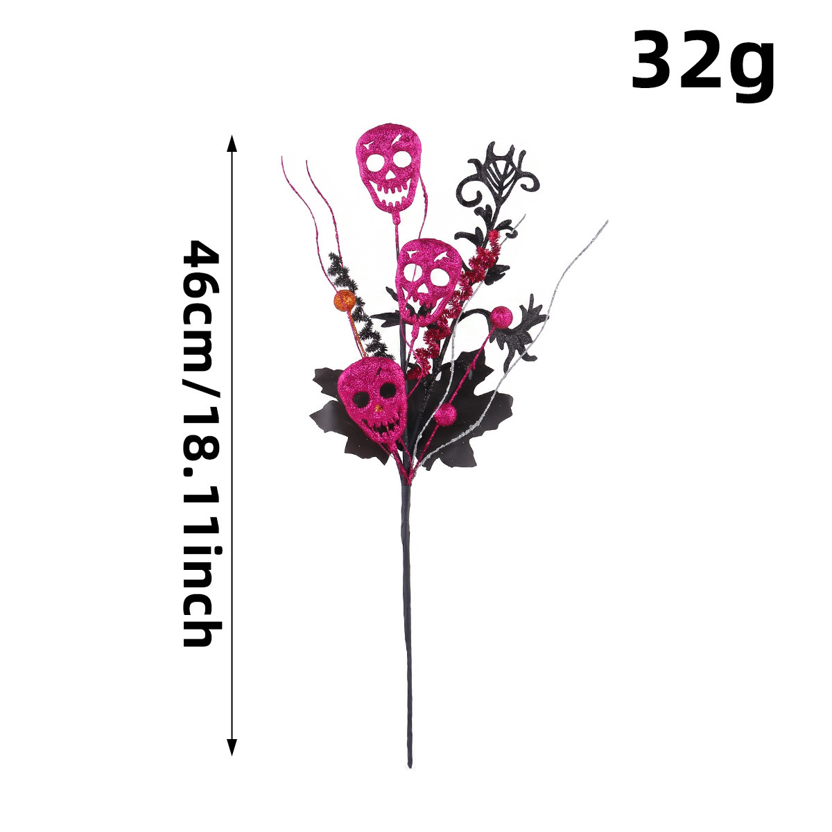 🕷️Halloween Countdown! Last Day 49% OFF 🎃 9 Styles Gothic Halloween Floral Picks 👻