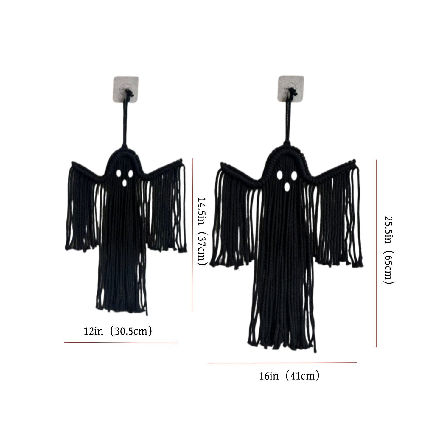 Woven Ghost Decoration 👻 Boho Halloween Hanging Decor