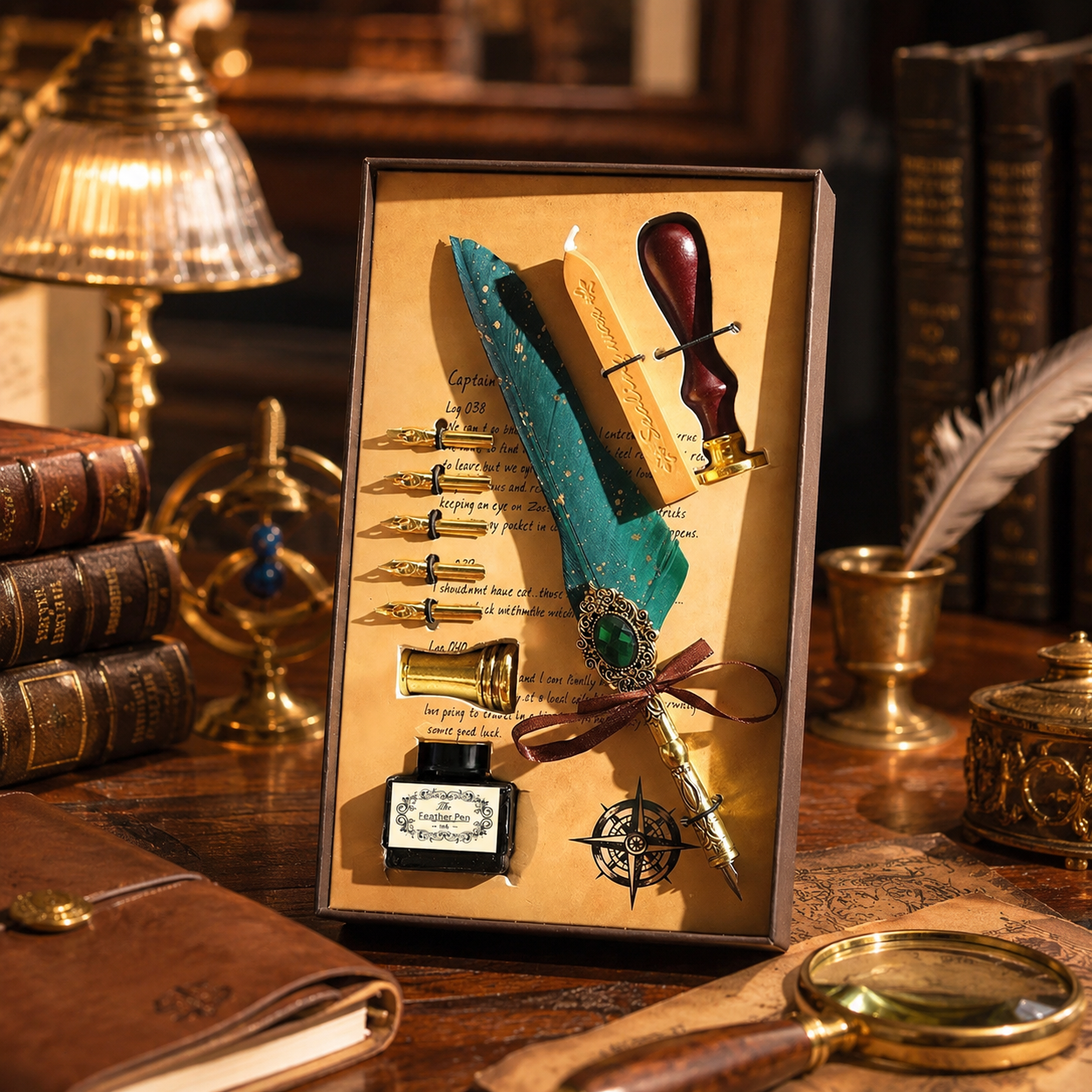 🔥🔥🔥LAST DAY 53% OFF - Vintage Quill Dip Pen Wax Seal Gift Box