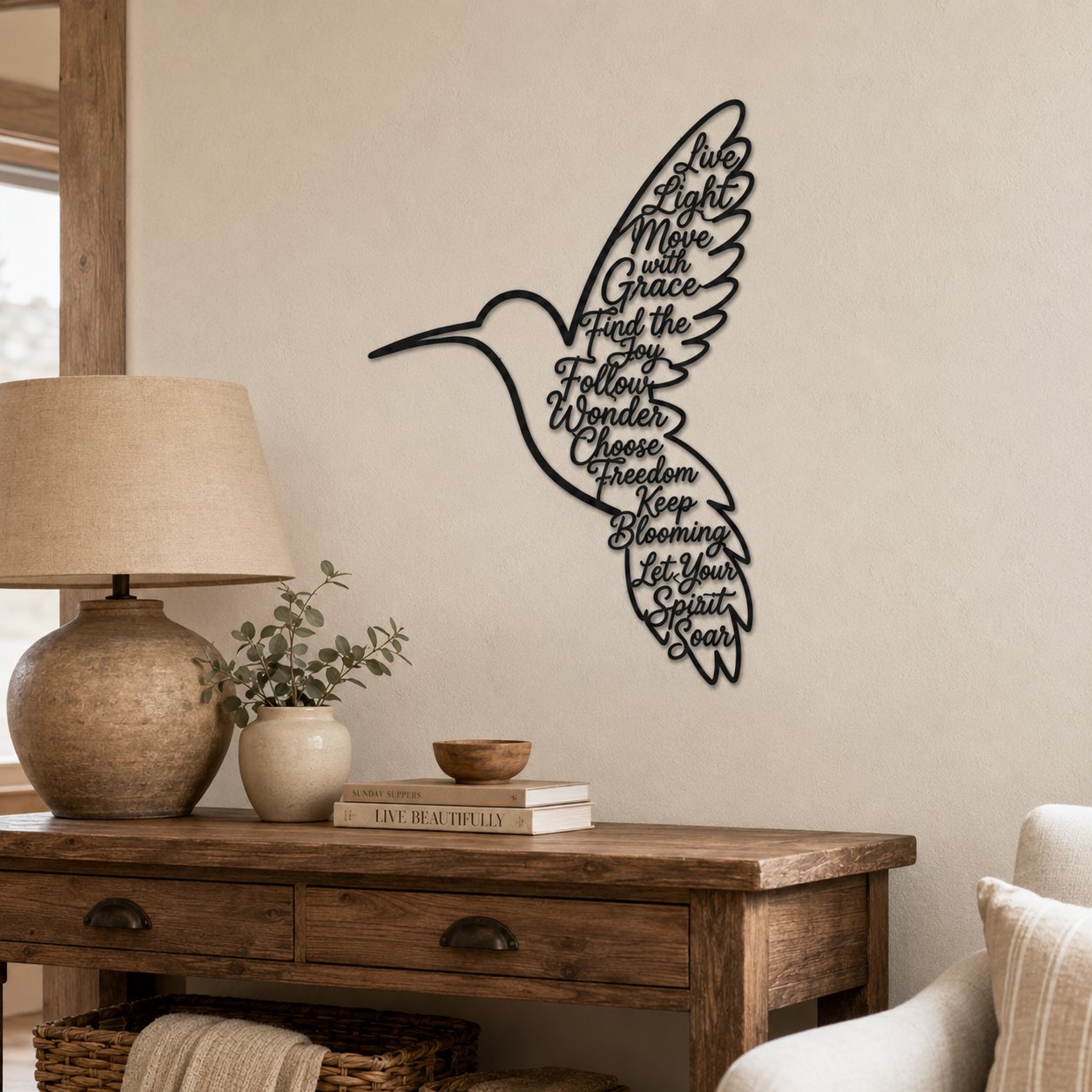 🐦2026 Keep Blooming Hummingbird Wall Art