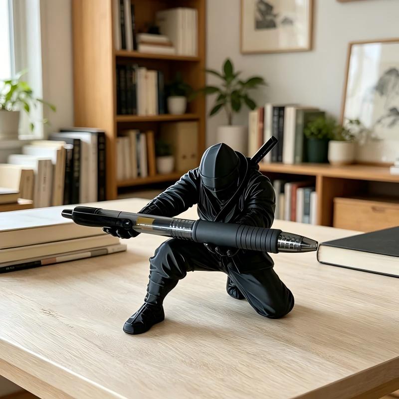 🔥 Special Offer Samurai Ninja Pen Holder Premium Desktop Organizer