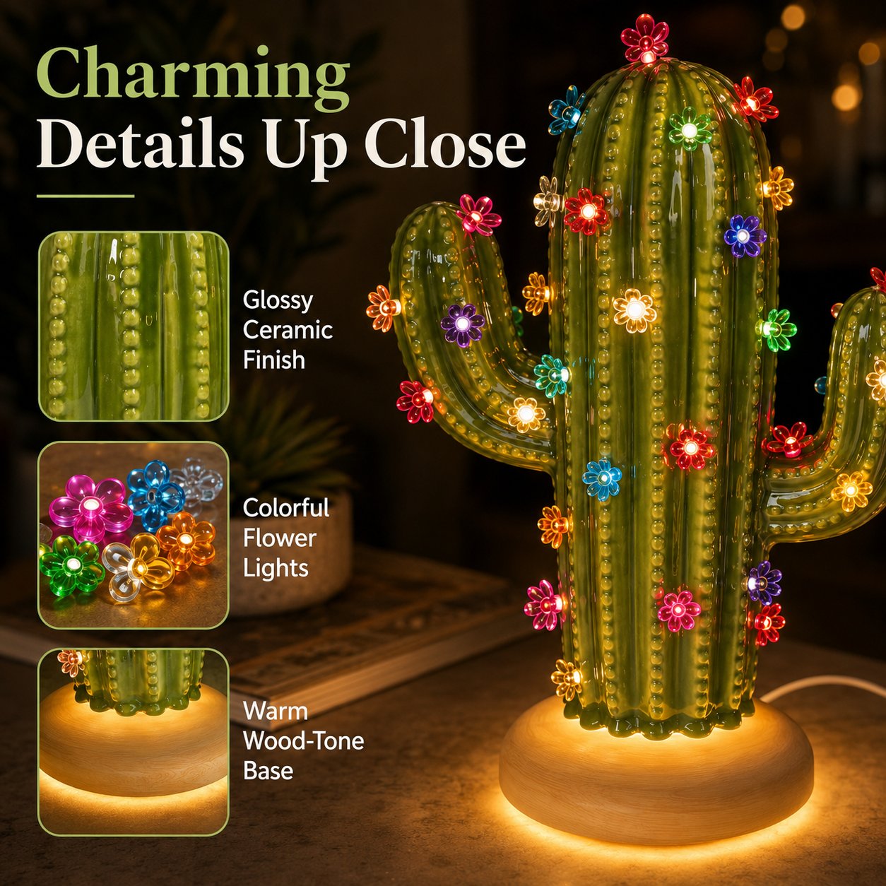 🌵 DIY Cactus Lamp - ✨Endless Cozy Glow