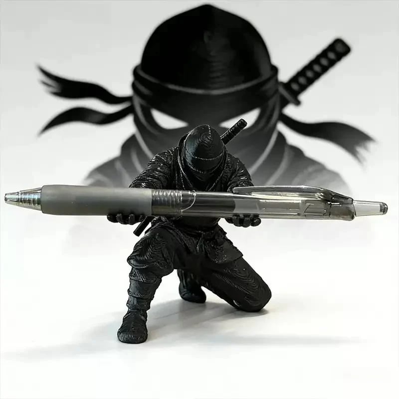 🔥 Special Offer Samurai Ninja Pen Holder Premium Desktop Organizer