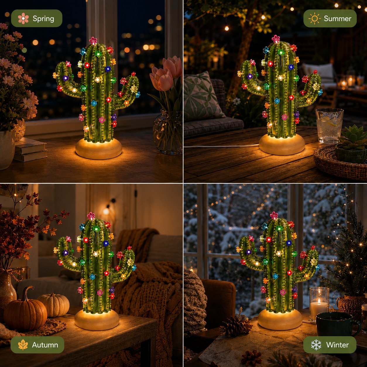 🌵 DIY Cactus Lamp - ✨Endless Cozy Glow