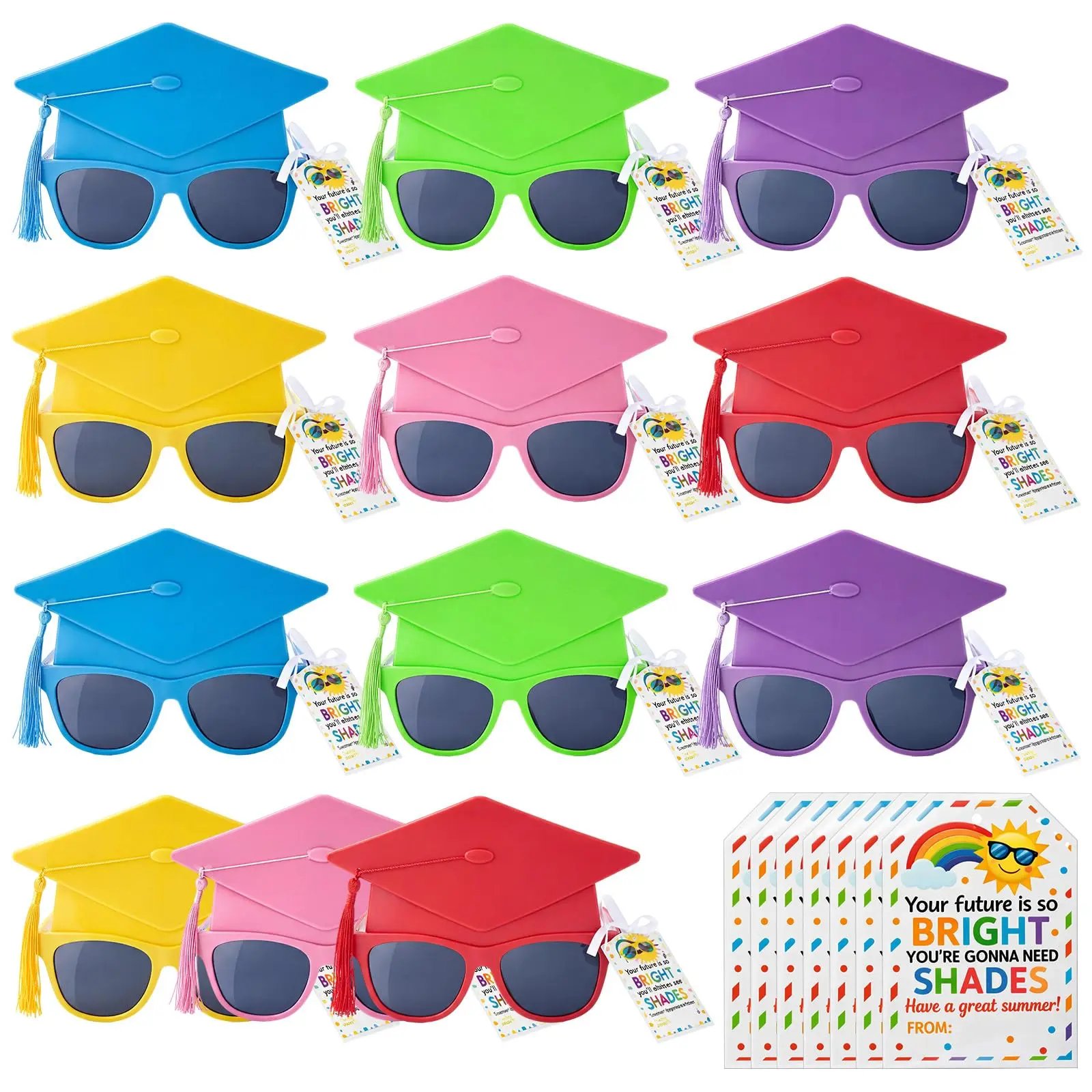 🔥Last Day 49% OFF - 🎓🕶️Class of 2026 Graduation Glasses Fun Grad Party Sunglasses for 2026 Graduation Party Favors