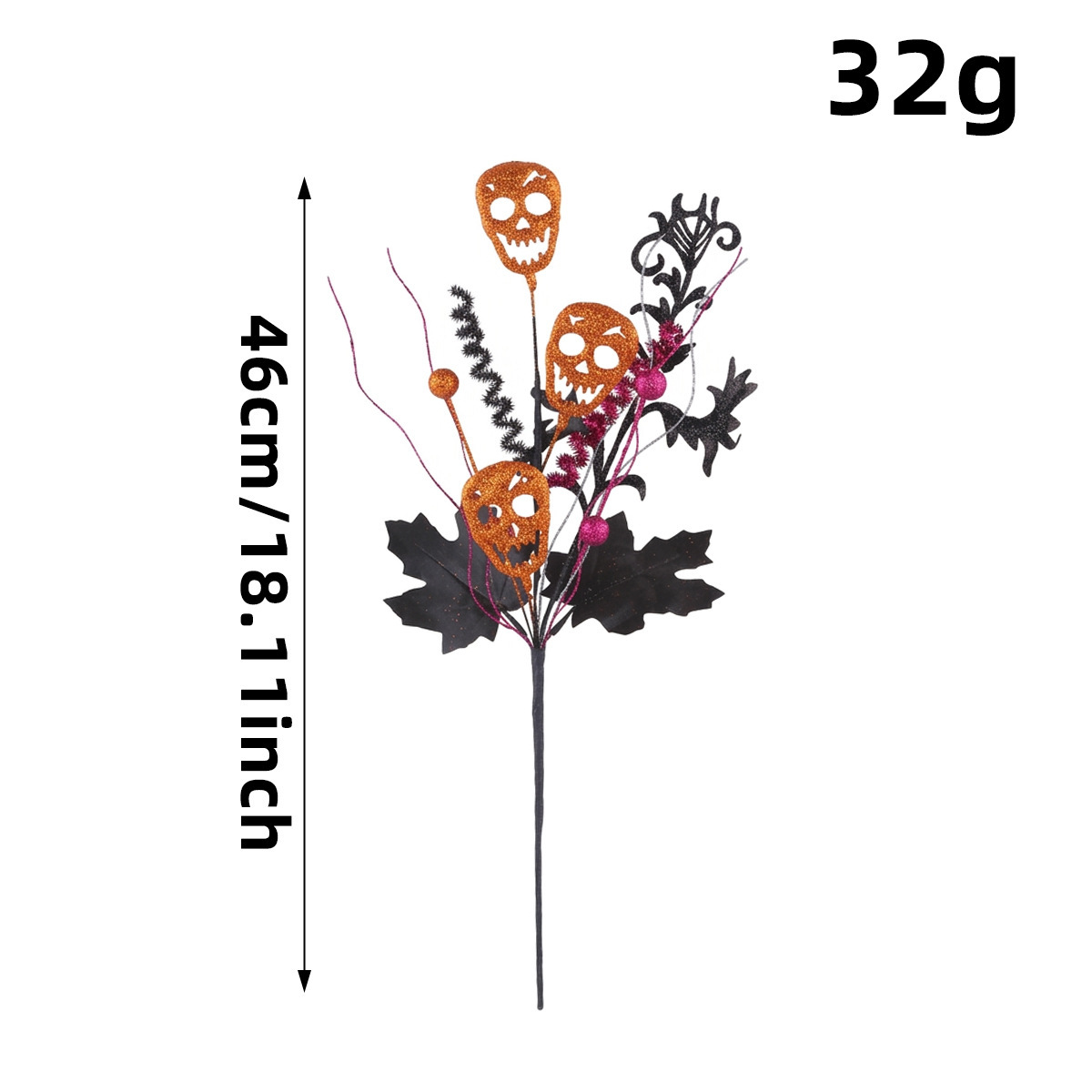 🕷️Halloween Countdown! Last Day 49% OFF 🎃 9 Styles Gothic Halloween Floral Picks 👻