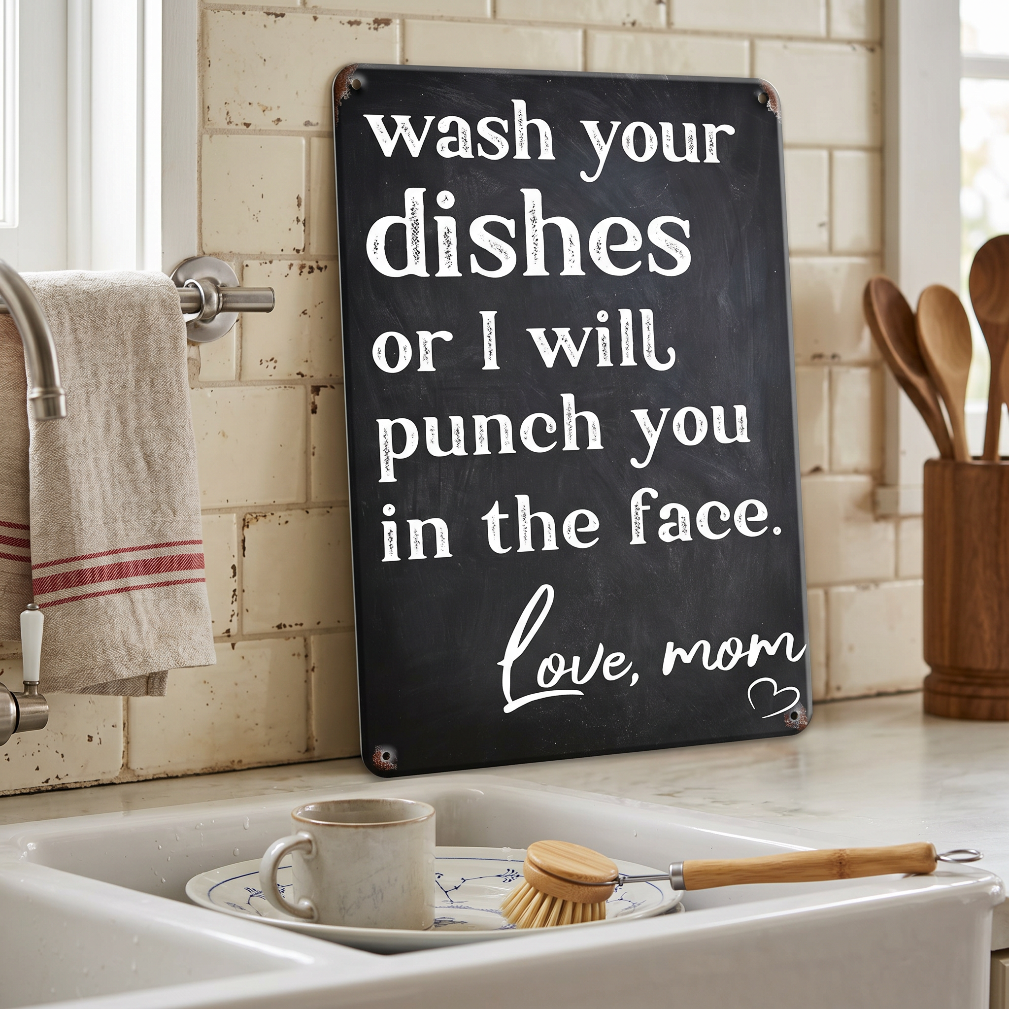 Funny Sarcastic Metal Tin Sign