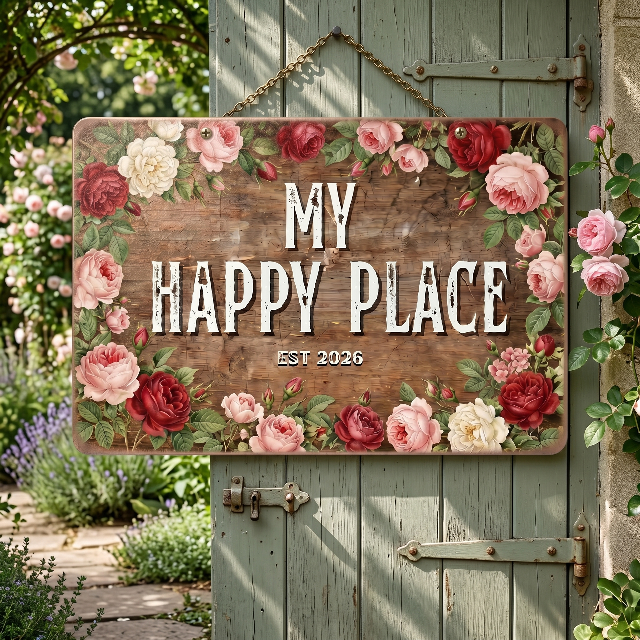 My happy place was established in 2026--Rose flower