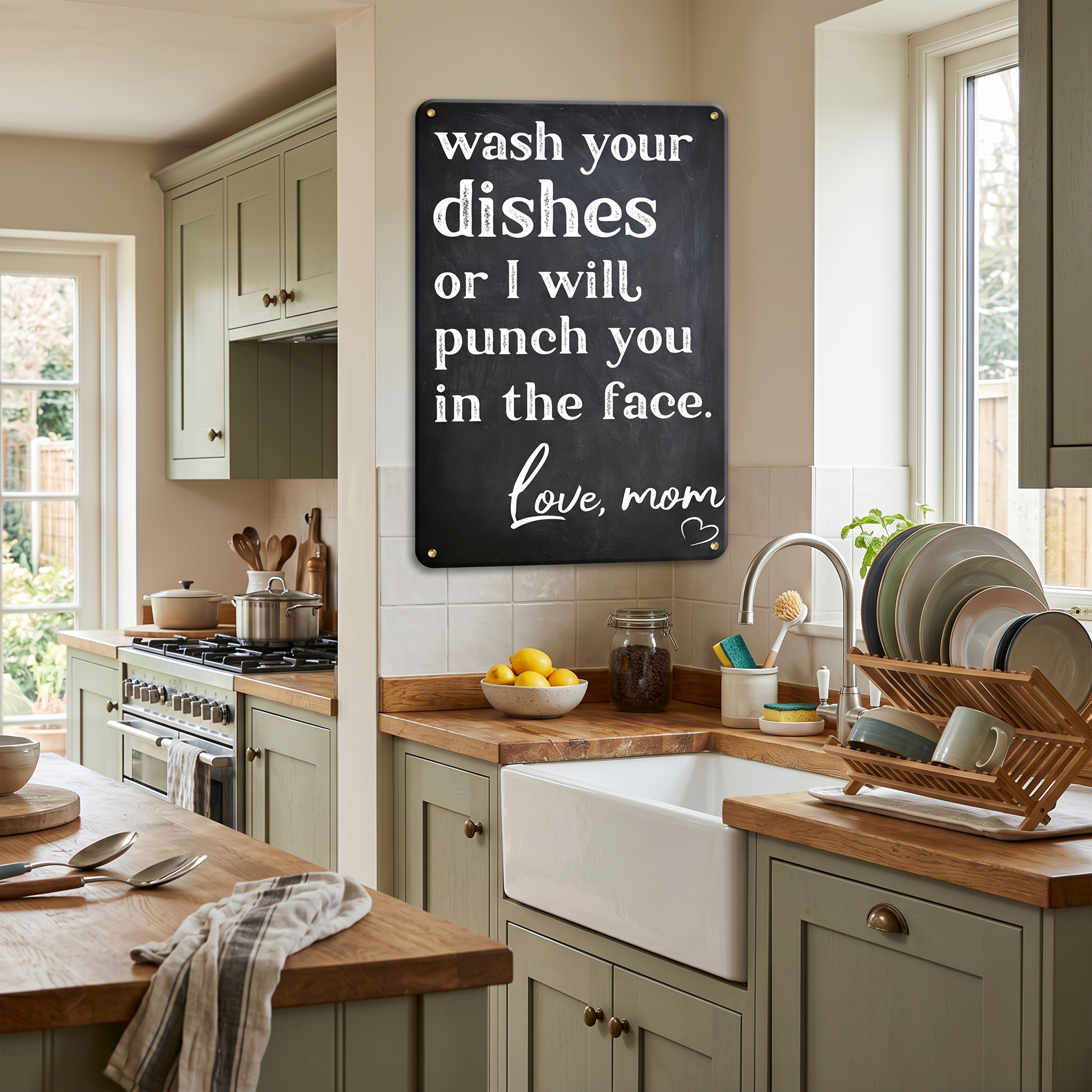 Funny Sarcastic Metal Tin Sign