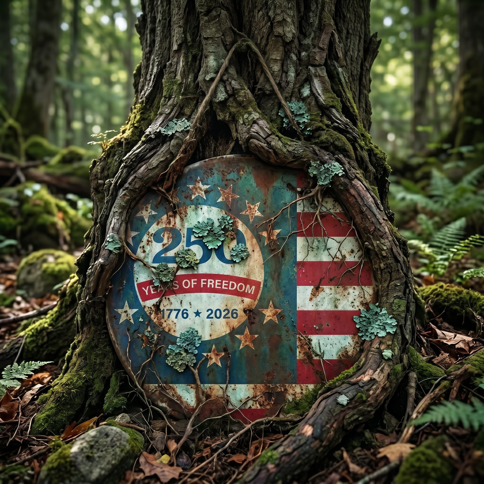 Patriotic 250th Anniversary 1776 2026 United States of Door Sign-“Years of Freedom” Door Sign