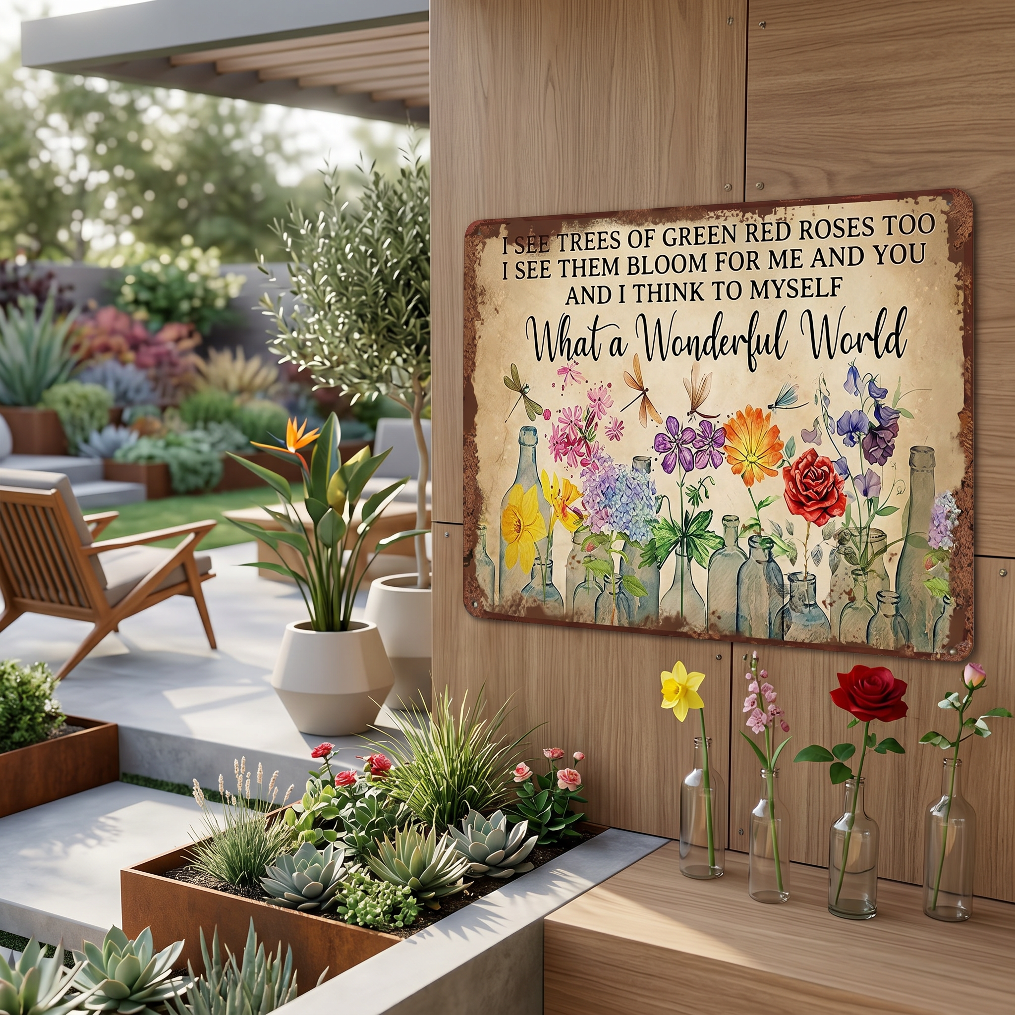 Garden Sign-What a Wonderful World