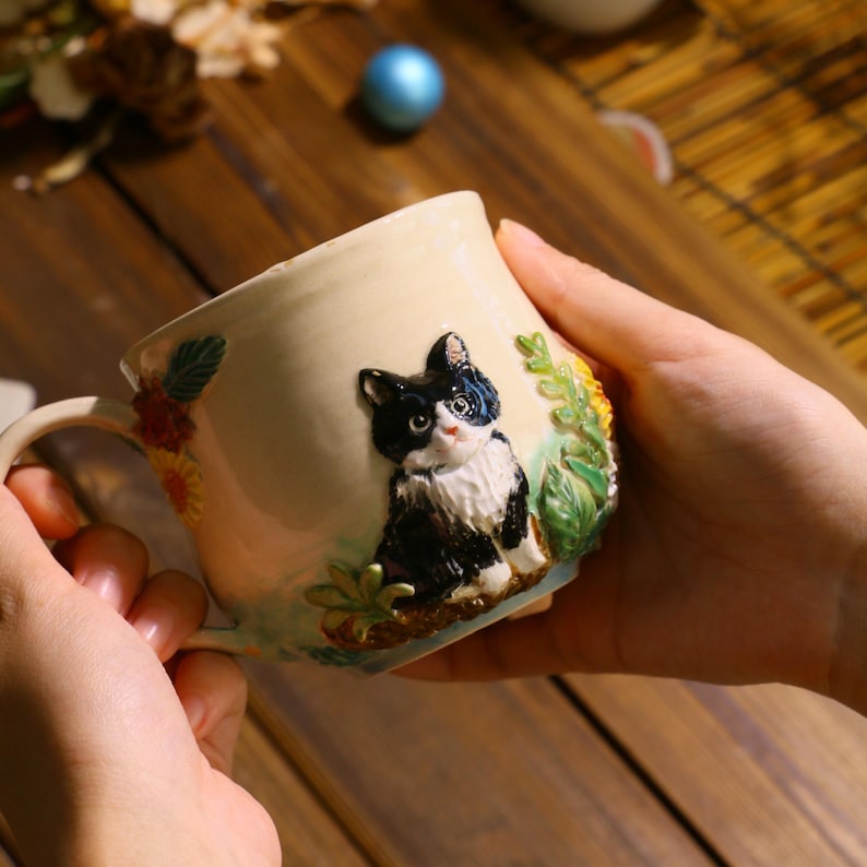 Sculpted Pet Statue Mug