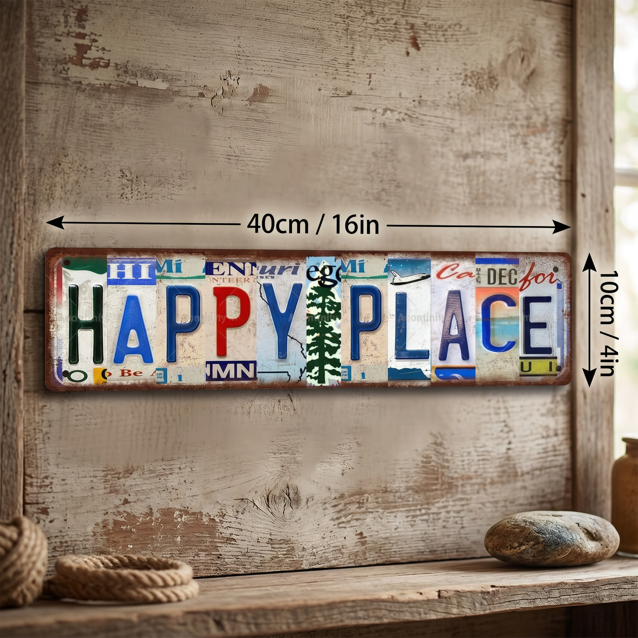 "This Is My Happy Place" Street Sign Bar Cafe Garage Decor