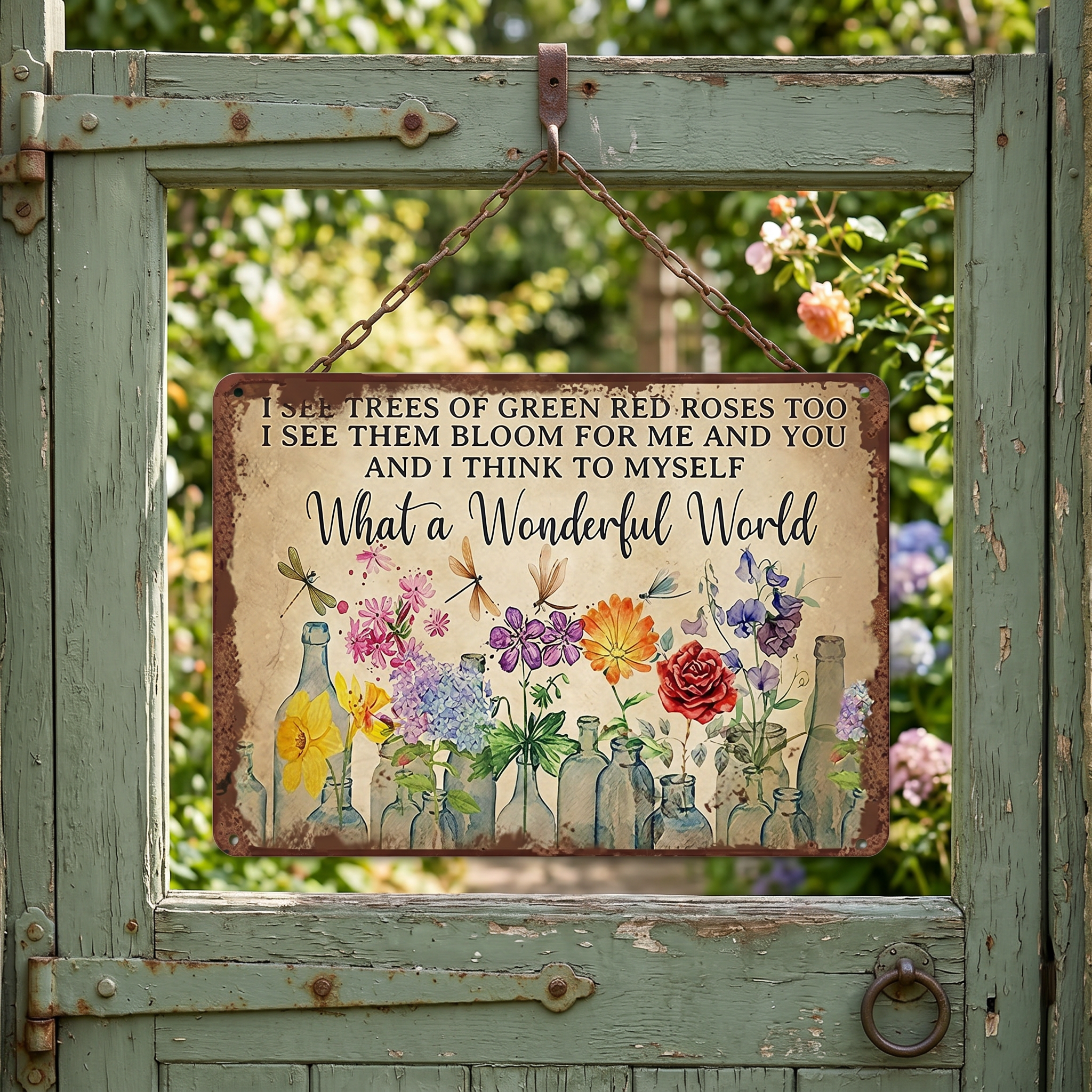 Garden Sign-What a Wonderful World