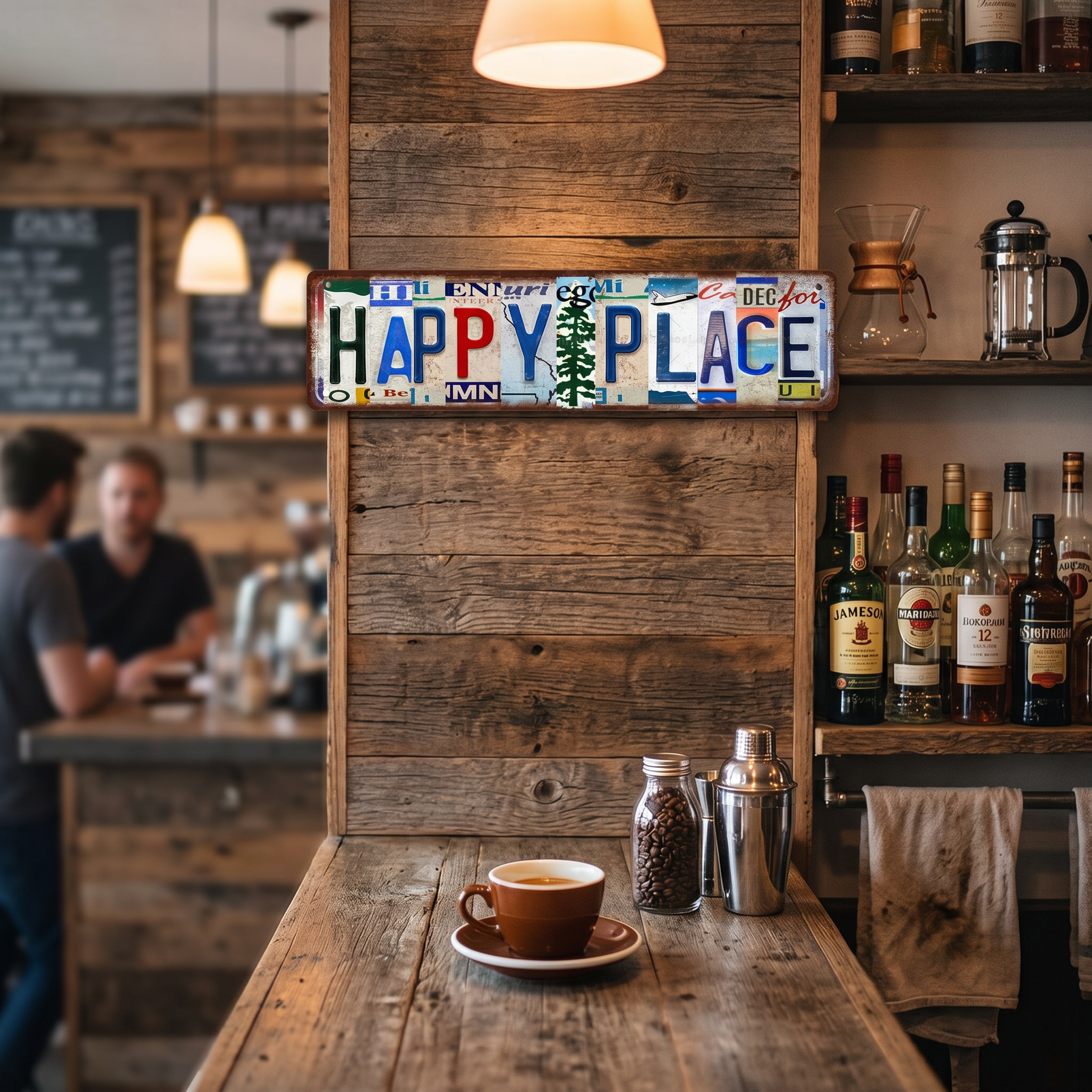 "This Is My Happy Place" Street Sign Bar Cafe Garage Decor