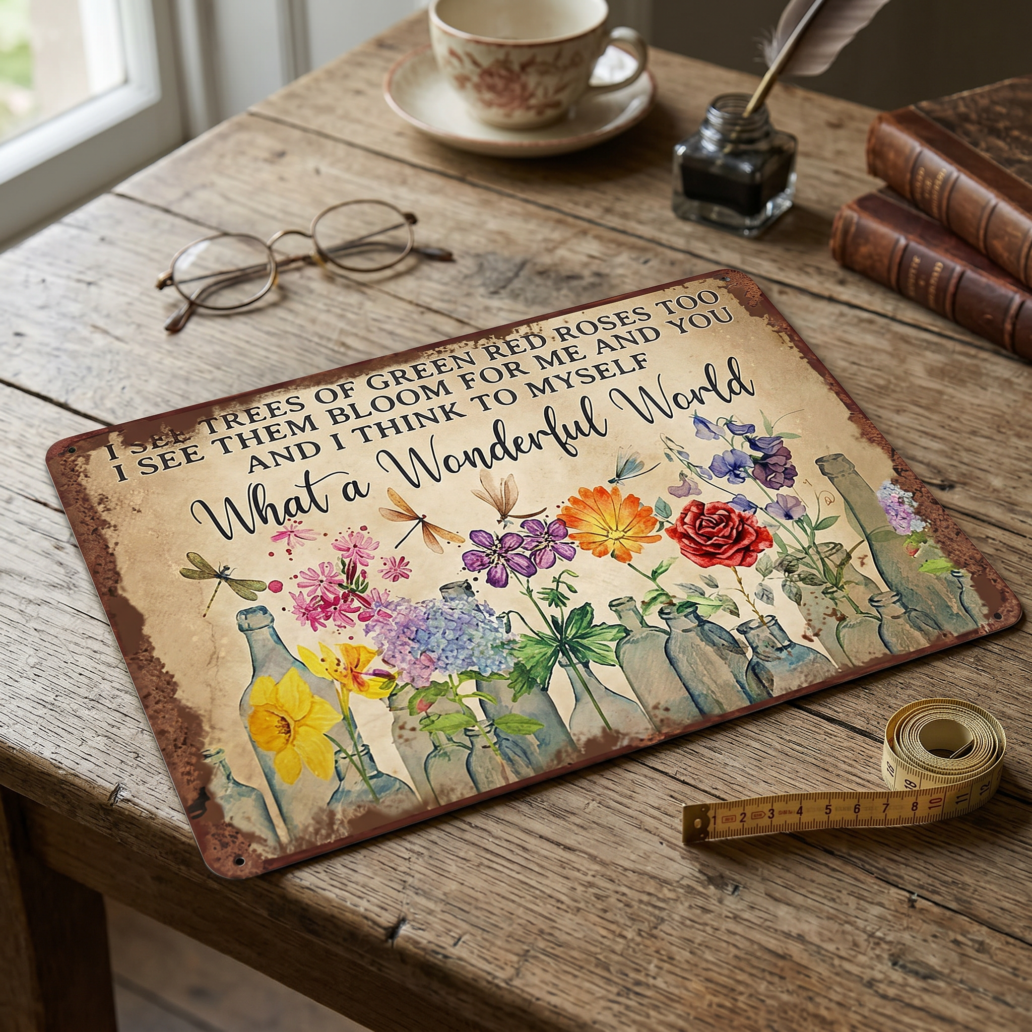 Garden Sign-What a Wonderful World