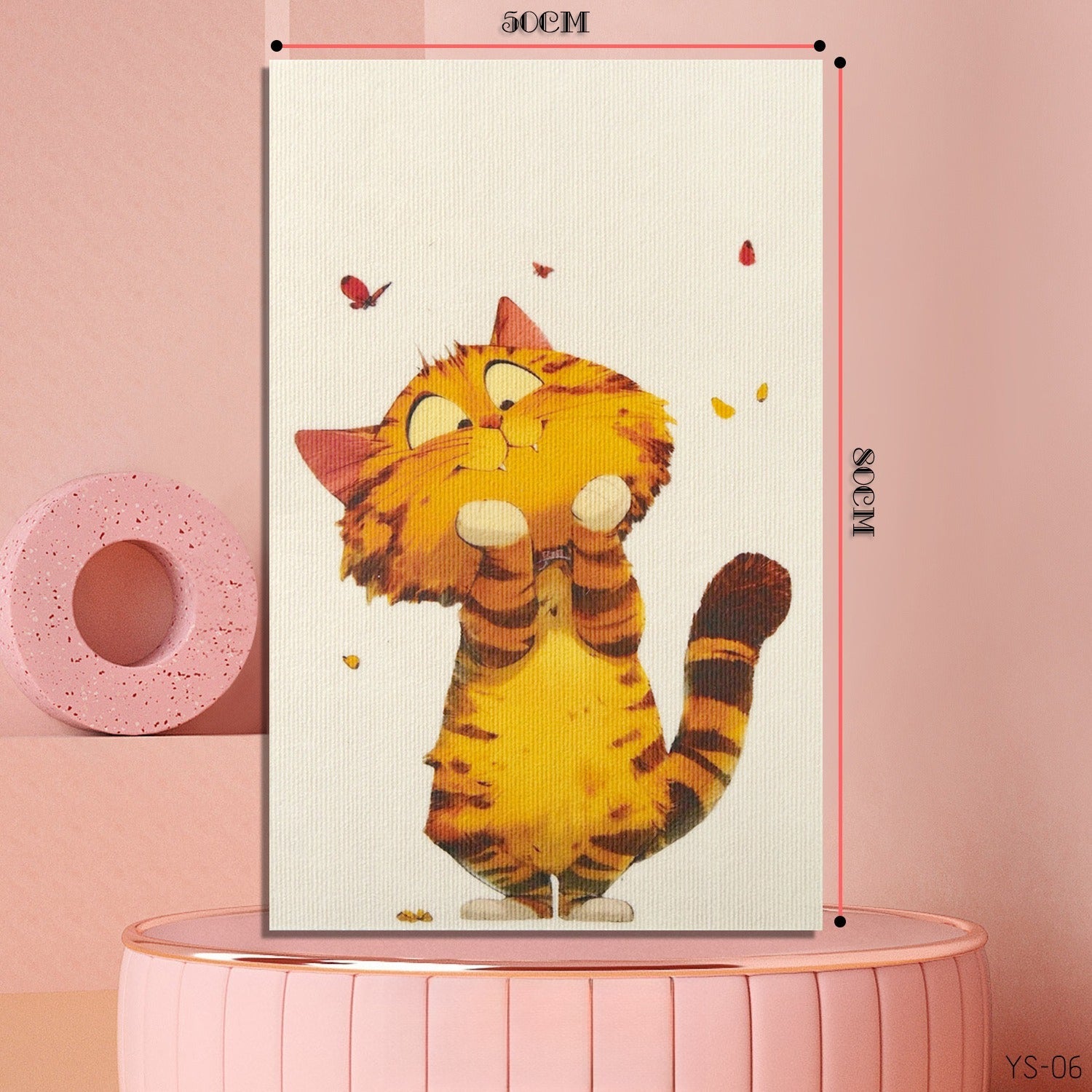 Large Felt Cat Scratch Pad – 50×80 cm Protective Panel