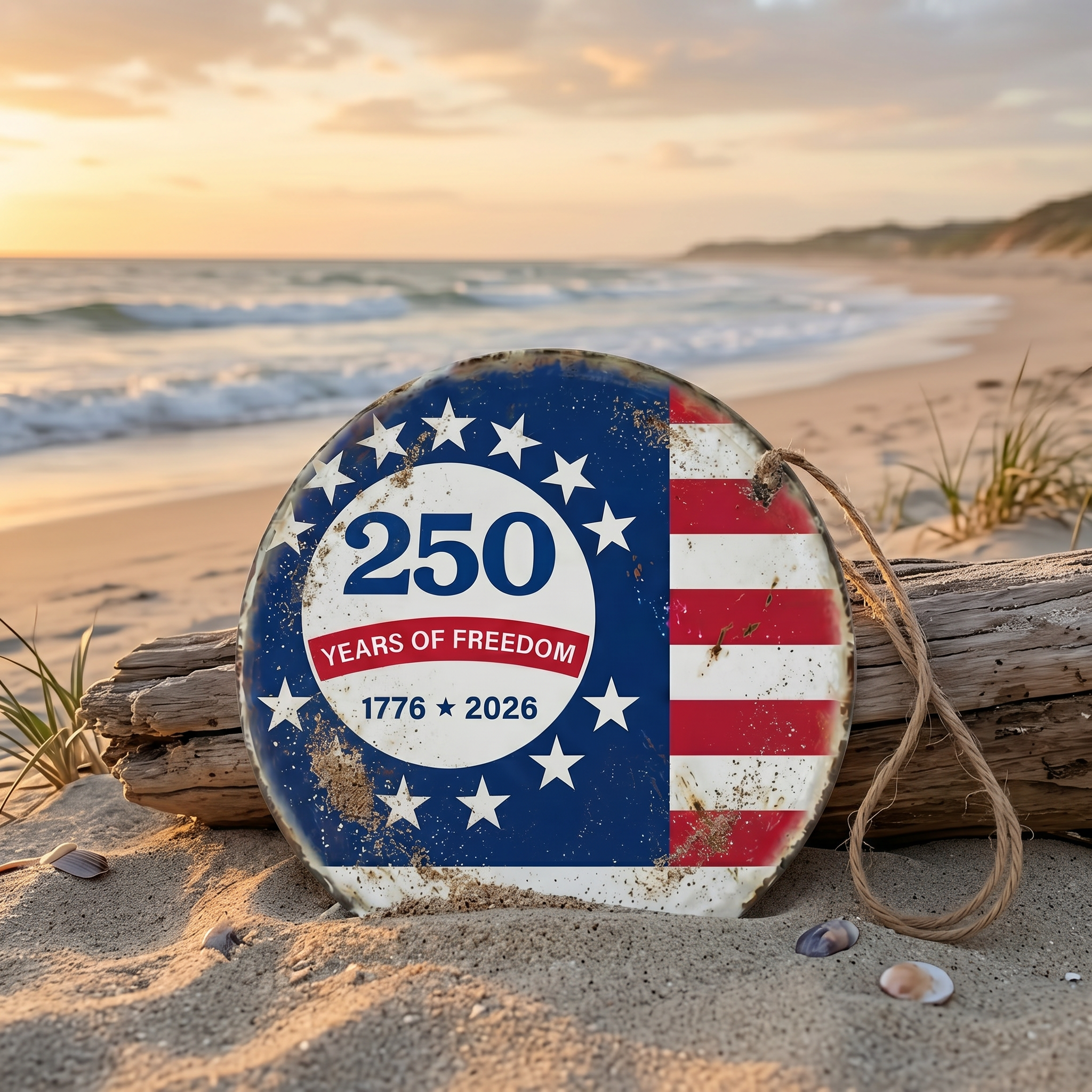 Patriotic 250th Anniversary 1776 2026 United States of Door Sign-“Years of Freedom” Door Sign