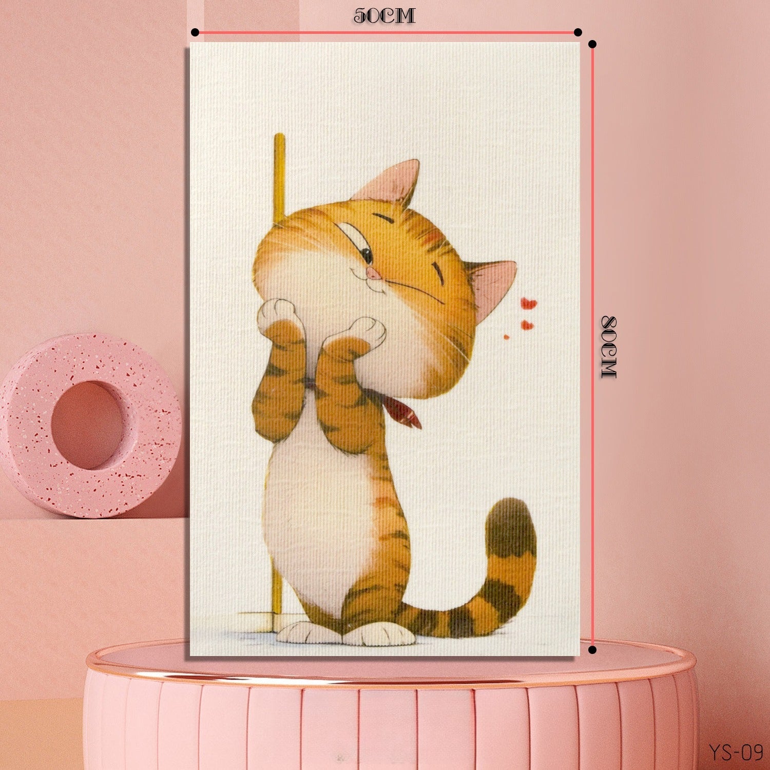 Large Felt Cat Scratch Pad – 50×80 cm Protective Panel