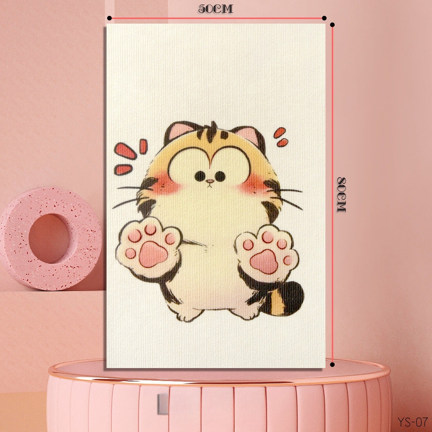 Large Felt Cat Scratch Pad – 50×80 cm Protective Panel