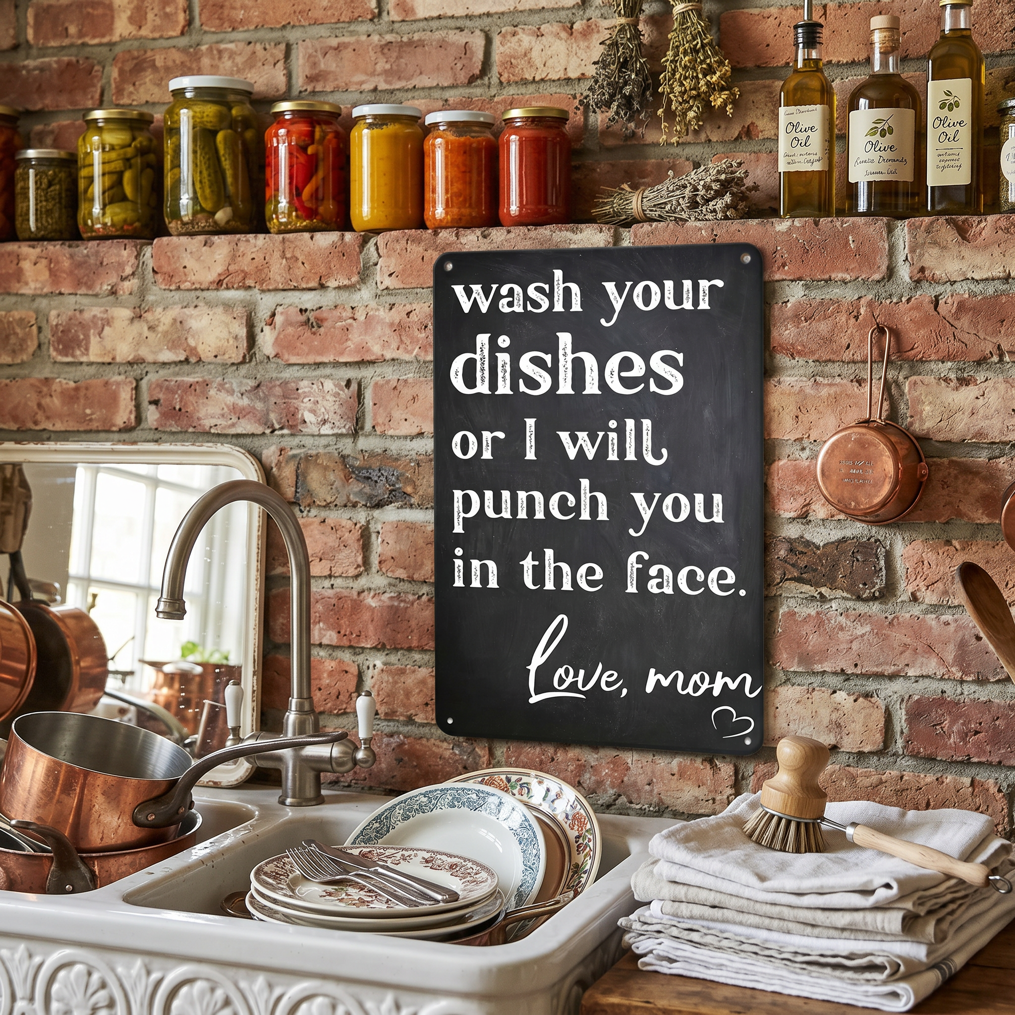 Funny Sarcastic Metal Tin Sign