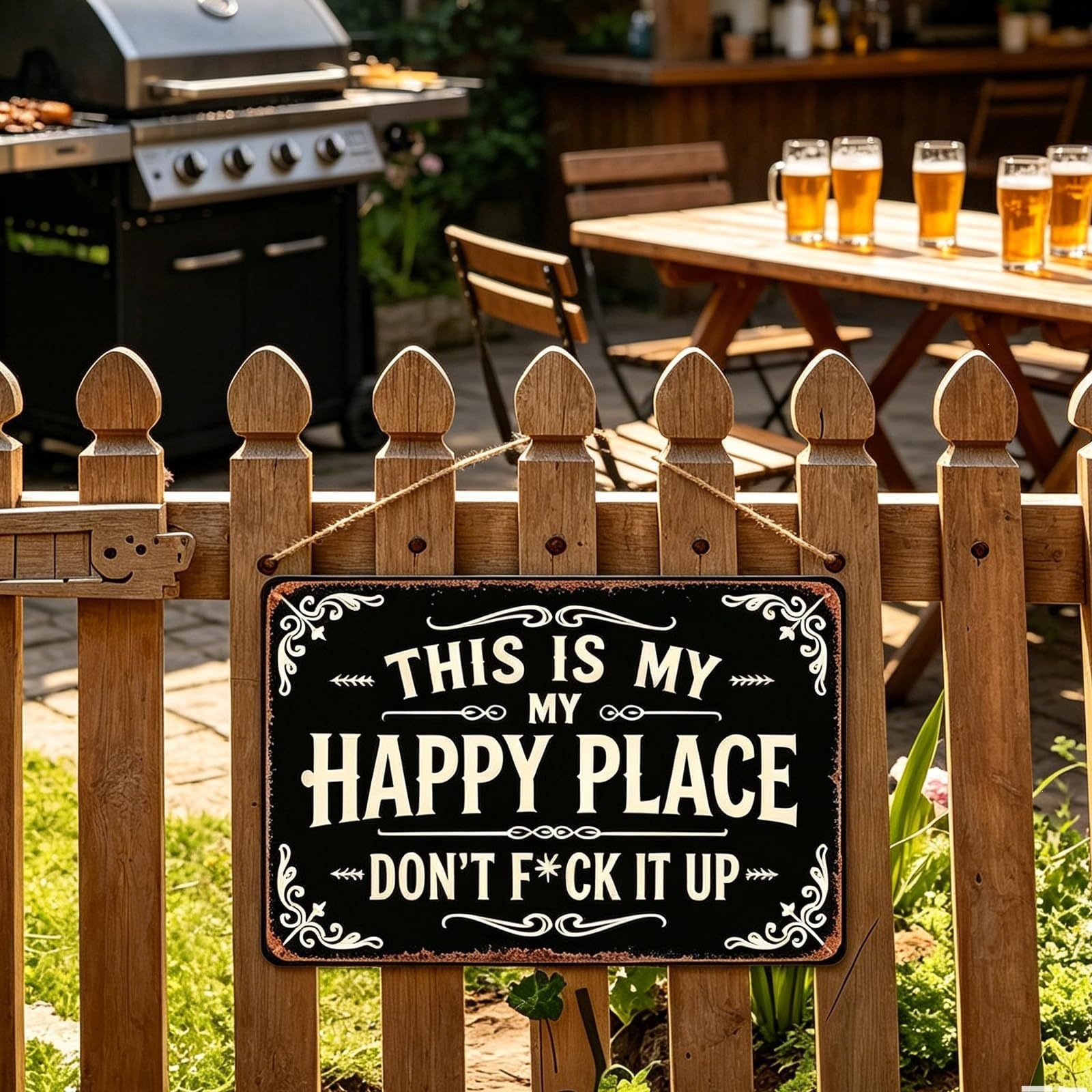 This Is My Happy Place Don't Fuck It Up Sign