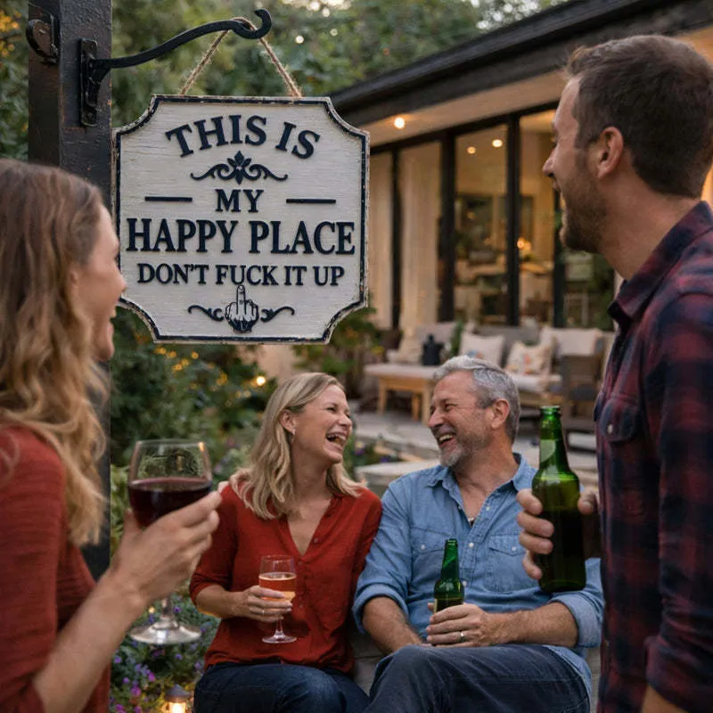 “This Is My Happy Place Don't F**K It Up” Sign