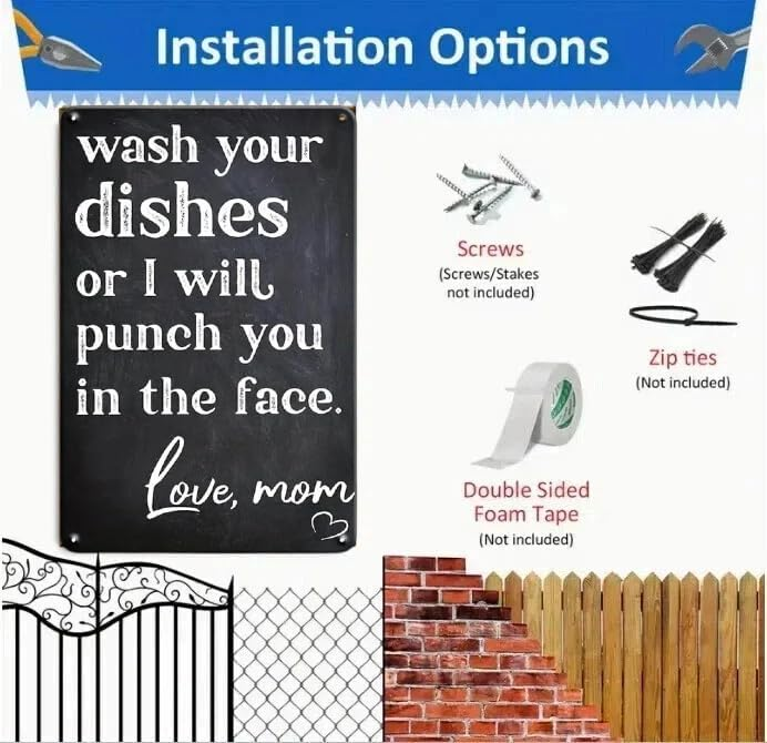 Funny Sarcastic Metal Tin Sign